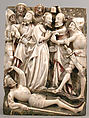 The Betrayal of Christ, School of Nottingham (British), Alabaster with paint and gilding, British