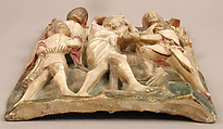 Taking of Christ, School of Nottingham (British), Alabaster with paint and gilding, British