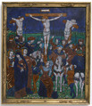 Plaque with the Crucifixion, Workshop of Nardon Pénicaud (French, 1470–1542/43), Enamel on copper, French