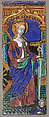 Triptych Panel with Saint Catherine, Master of the Triptych of Louis XII, Painted enamel, copper, French