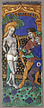 Triptych Panel with Saint Sebastian, Master of the Triptych of Louis XII, Painted enamel, copper, French