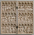 Diptych with Scenes from Christ's Passion, Ivory with metal mounts, French
