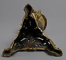 Pricket Candlestick with Fantastic Creatures, Gilt copper alloy, rock crystal, South Netherlandish