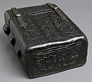 Case for a Book, Leather (Cuir bouilli) and metal mounts, French (?)