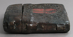 Book Box, Cuir bouilli (tooled leather), polychromy, Italian