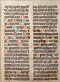 Manuscript Leaf with the Holy Trinity in an Initial T, from a Missal, Tempera,  ink, and gold on parchment, South German