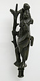 Mount, St. Christopher and Christ Child, Copper alloy, German or South Netherlandish