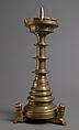 Candlestick, Copper alloy, European (?)