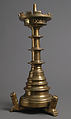 Candlestick, Copper alloy, European (?)