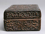 Box, Leather (Cuir bouilli), painted interior, Italian