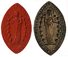 Seal Matrix and Impression, Bronze, French