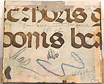 Manuscript Illumination with Salvator Mundi in an Initial P, from a Choir Book, Tempera, ink, and gold on parchment, Italian