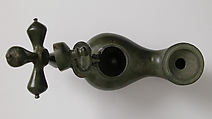 Standing Lamp with a Cross on a Pricket Stand, Copper alloy, Byzantine