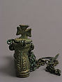 Hanging Lamp in the Form of a Sandaled Right Foot, Copper alloy, Byzantine