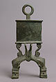 Lamp Handle with Dolphins, Copper alloy, Byzantine