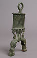 Lamp Handle with Dolphins, Copper alloy, Byzantine