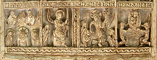 Icon with Christ Pantepotes and the Chorus of Saints, Steatite, Byzantine