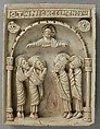 Icon with Christ Pantepotes and the Chorus of Saints, Steatite, Byzantine