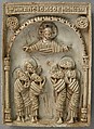 Icon with Christ Pantepotes and the Chorus of Saints, Steatite, Byzantine