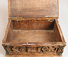 Casket, Poplar with copper alloy fittings, German