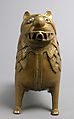 Aquamanile in the Form of a Lion, Copper alloy, glass inlays, North German