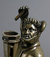 Candlestick, Jehan Aert van Tricht (Netherlandish, active Maastricht 1492–1501), Brass, South Netherlandish
