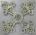 Cross-Shaped Hanging Lamp, Copper alloy, Byzantine
