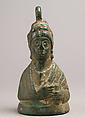 Weight in the Shape of a Byzantine Empress, Copper alloy, filled with metal, Byzantine