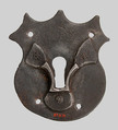 Escutcheon Plate, Iron, German