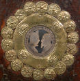 Antiphonary, Tempera, ink and gold on paper; leather binding, Spanish