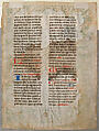 Manuscript Leaf from a Missal, Tempera, ink, and gold on parchment, French