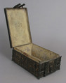 Coffer, Iron, wood and leather core, French