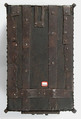 Coffer, Iron, wood and leather core, French