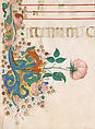 Manuscript Leaf with the Celebration of a Mass in an Initial S, from an Antiphonary, Master of the Riccardiana Lactantius, Tempera, ink, and gold on parchment, Italian