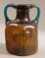 Hexagonal Jug with Handles, Moulded glass, Byzantine