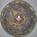 Foliate Medallion, Stained Glass, French