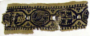 Textile Fragment, Linen, wool, Coptic