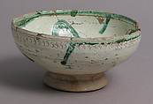Bowl, Earthenware, tin-glaze, Italian or Byzantine