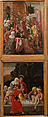 Adoration of the Magi Triptych Panel, relief: wood, polychromed and gilt, wings: tempera on panels, German
