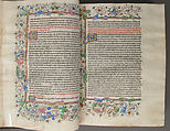 Spanish Translation of Saint Augustine's "City of God", Cano de Aranda (Spanish, active Toledo), Tempera and gold on parchment, tooled leather binding, Spanish