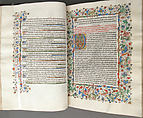 Spanish Translation of Saint Augustine's "City of God", Cano de Aranda (Spanish, active Toledo), Tempera and gold on parchment, tooled leather binding, Spanish