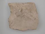 Ostrakon, Pottery fragment with ink inscription, Coptic