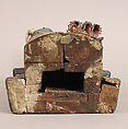 Seated Virgin and Child, Wood, ivory, brass, paint, gilding, North Spanish