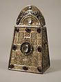 The Bell of Saint Patrick Shrine, Elkington & Co. (British, Birmingham, 1829–1963), Bronze, gold, silver, gems, Irish