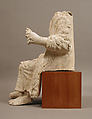 Seated Man, Plaster, Coptic