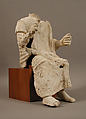 Seated Man, Plaster, Coptic