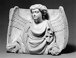 Relief with Half Figure of an Angel, Marble (Lunense marble from Carrara), North Italian