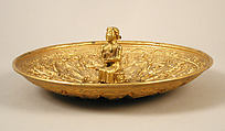 Bowl or Patera, Casted gold plate, European