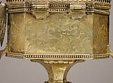 Footed Pyx, Silver, silver-gilt with opaque enamel, Spanish (?)
