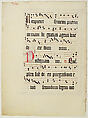 Manuscript Leaf with Initial A, from an Antiphonary, Tempera, ink, and metal leaf on parchment, German